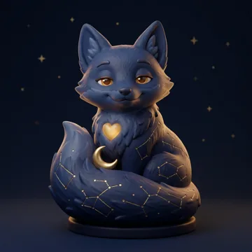 Yoldaş — the Companion, a gentle navy fox with a golden heart